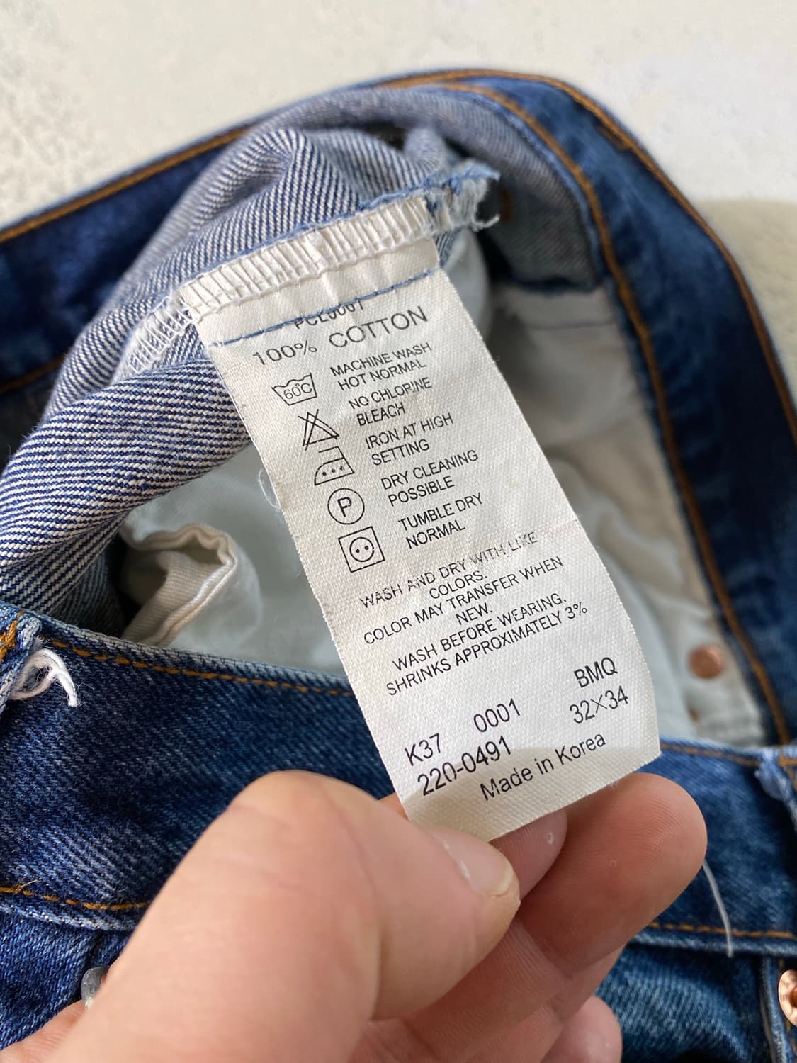 [31] 00s Levi's 220 리바이스 오렌지탭 데님팬츠 상품이미지6