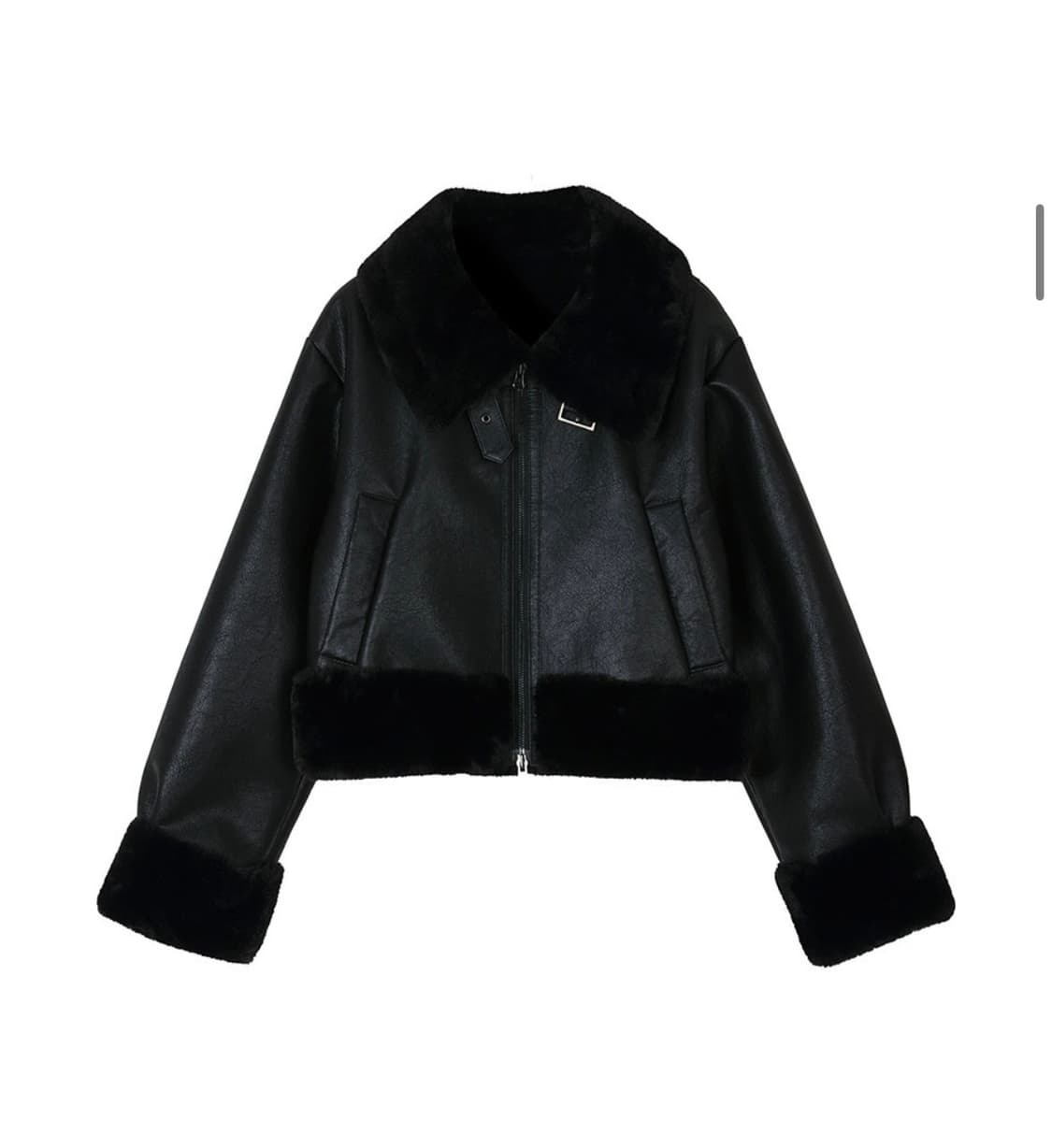 보헤미안서울 HIGH NECK SHORT MUSTANG IN BLACK 상품이미지1