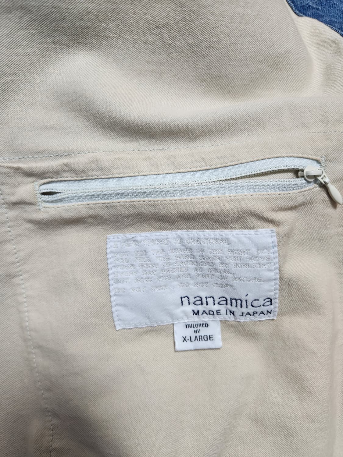 나나미카 데님 숏자켓 인디고블리치 xl 상품이미지6