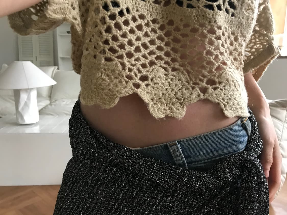 vintage crochet knit 상품이미지9