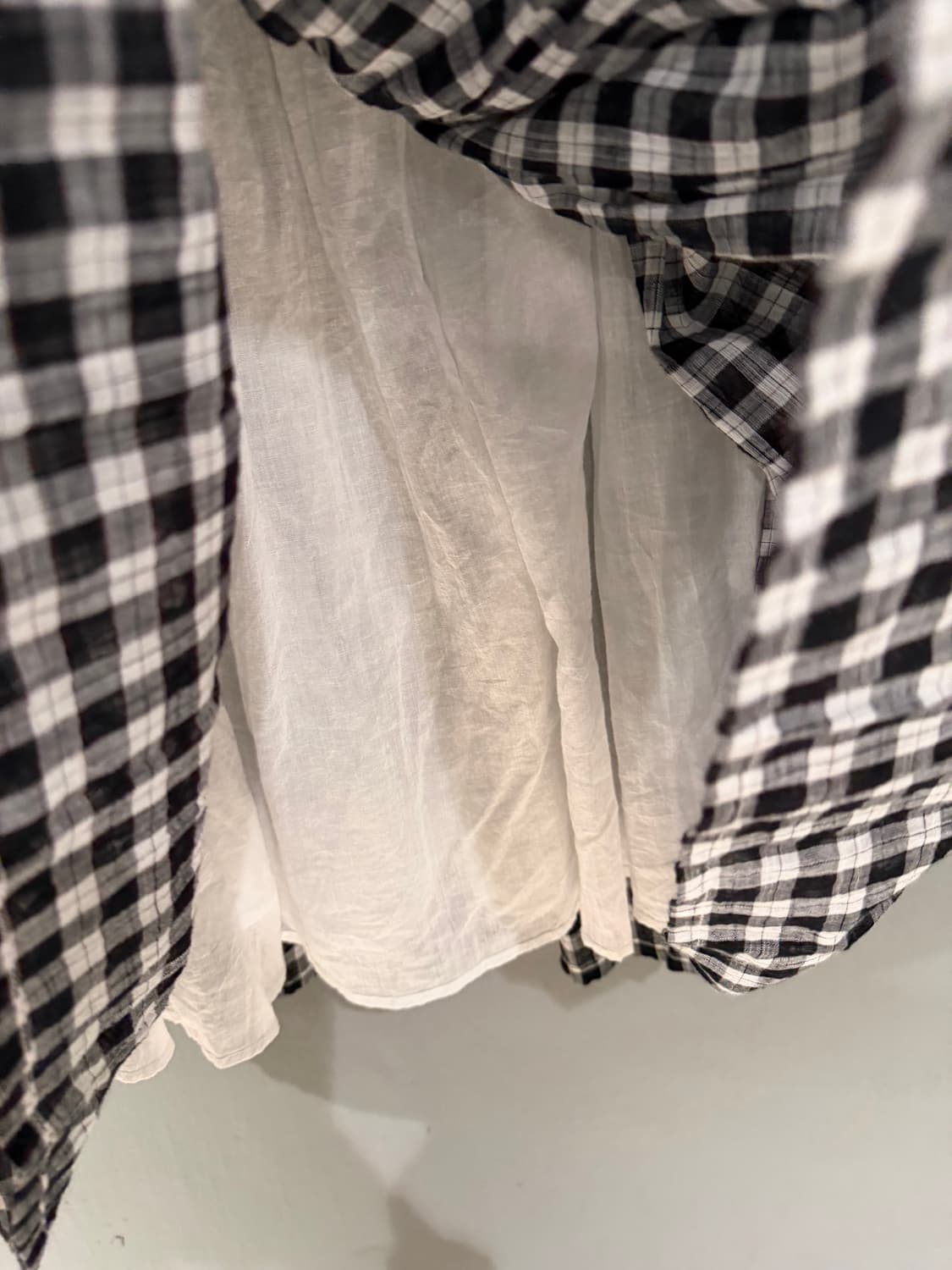 check pattern long skirt 상품이미지8