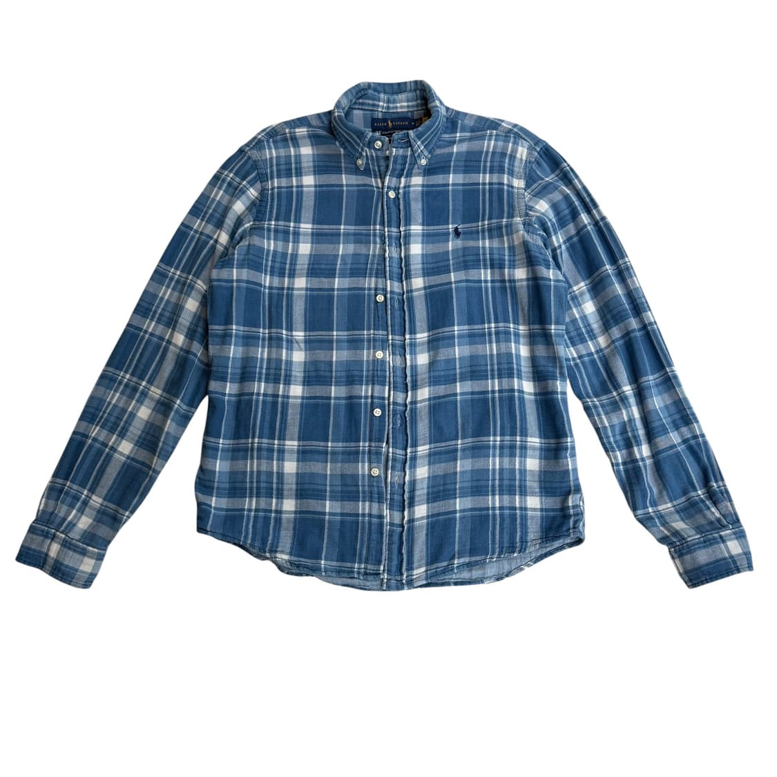 폴로 체크 면 셔츠 상품이미지1