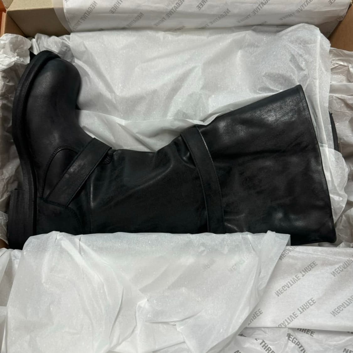 네거티브쓰리 롱부츠 240 블랙 상품이미지2