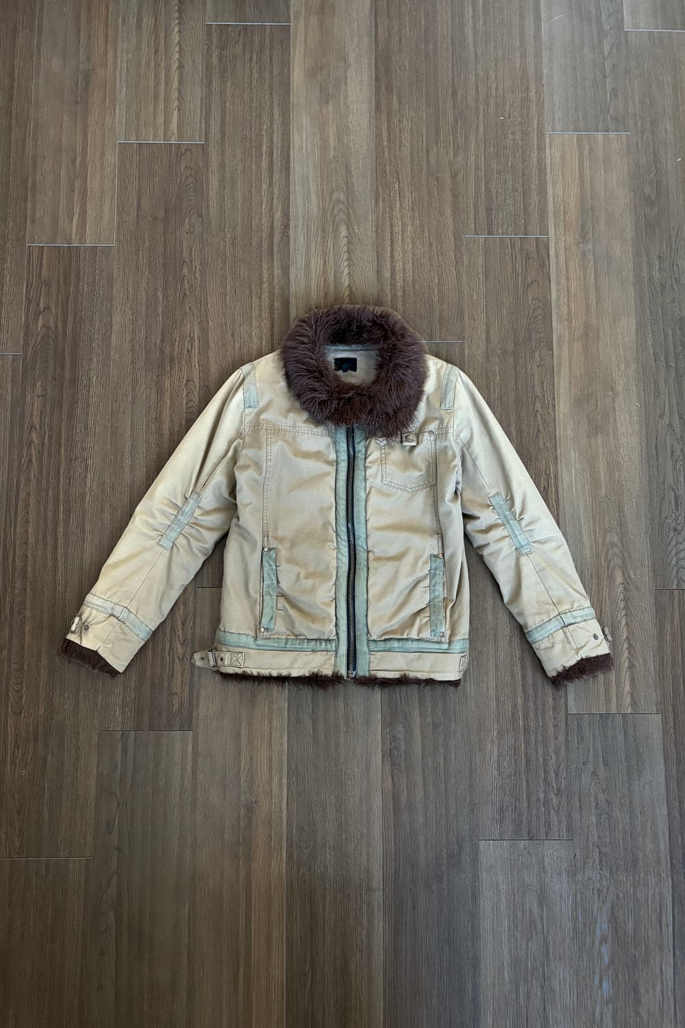 Fur Trimming Piping Jacket 상품이미지4