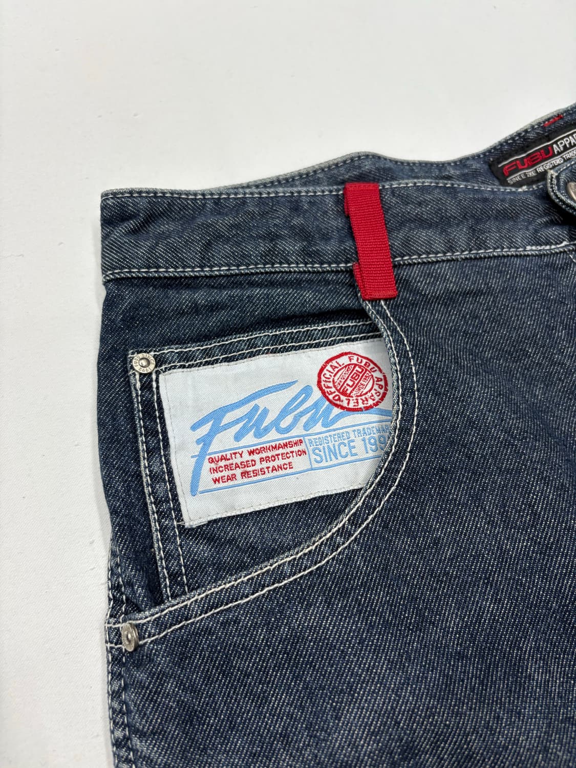 90s FUBU 후부 빈티지 카펜터 데님 반바지 상품이미지3