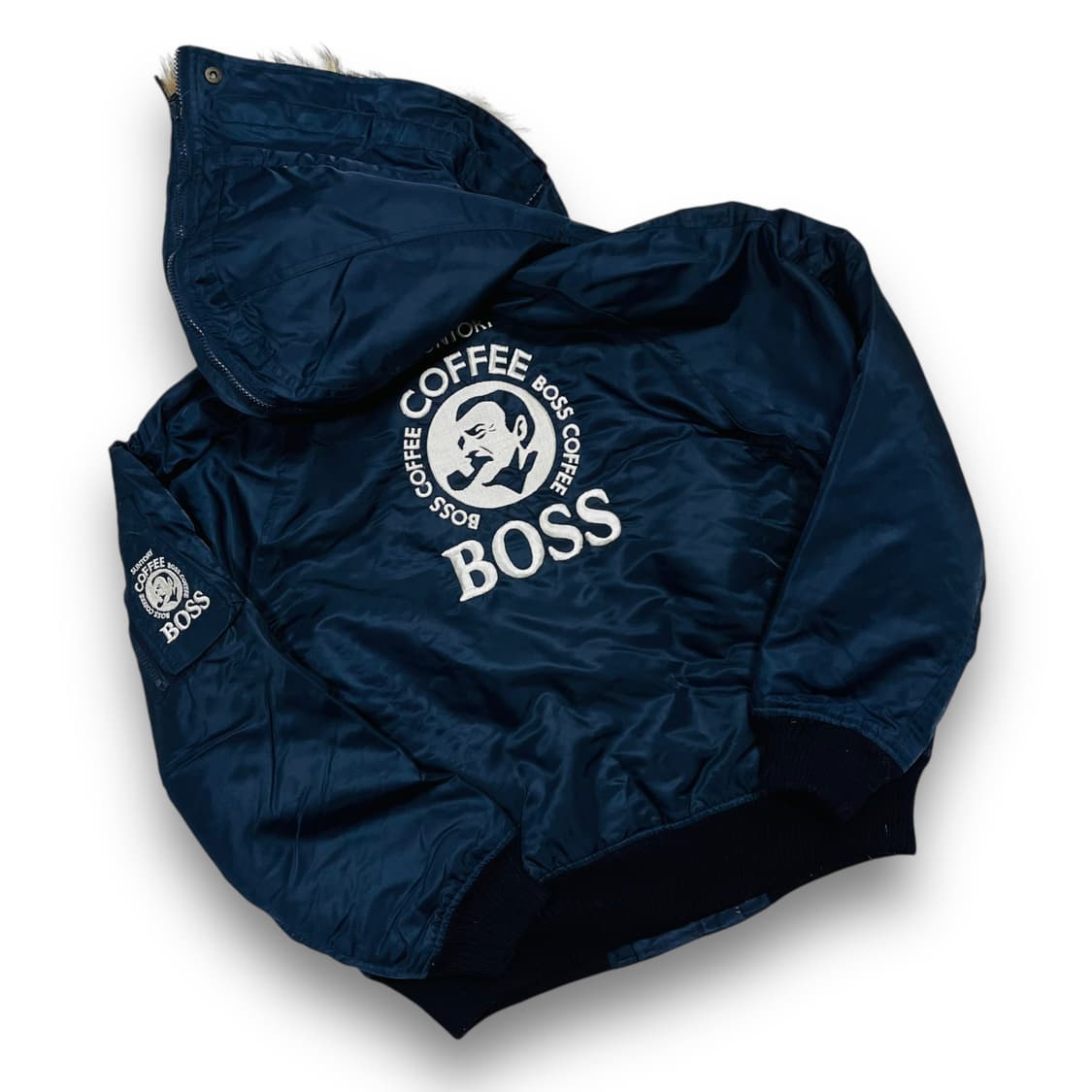 산토리 보스 커피 N2B 트리밍 퍼 항공 자켓 상품이미지3