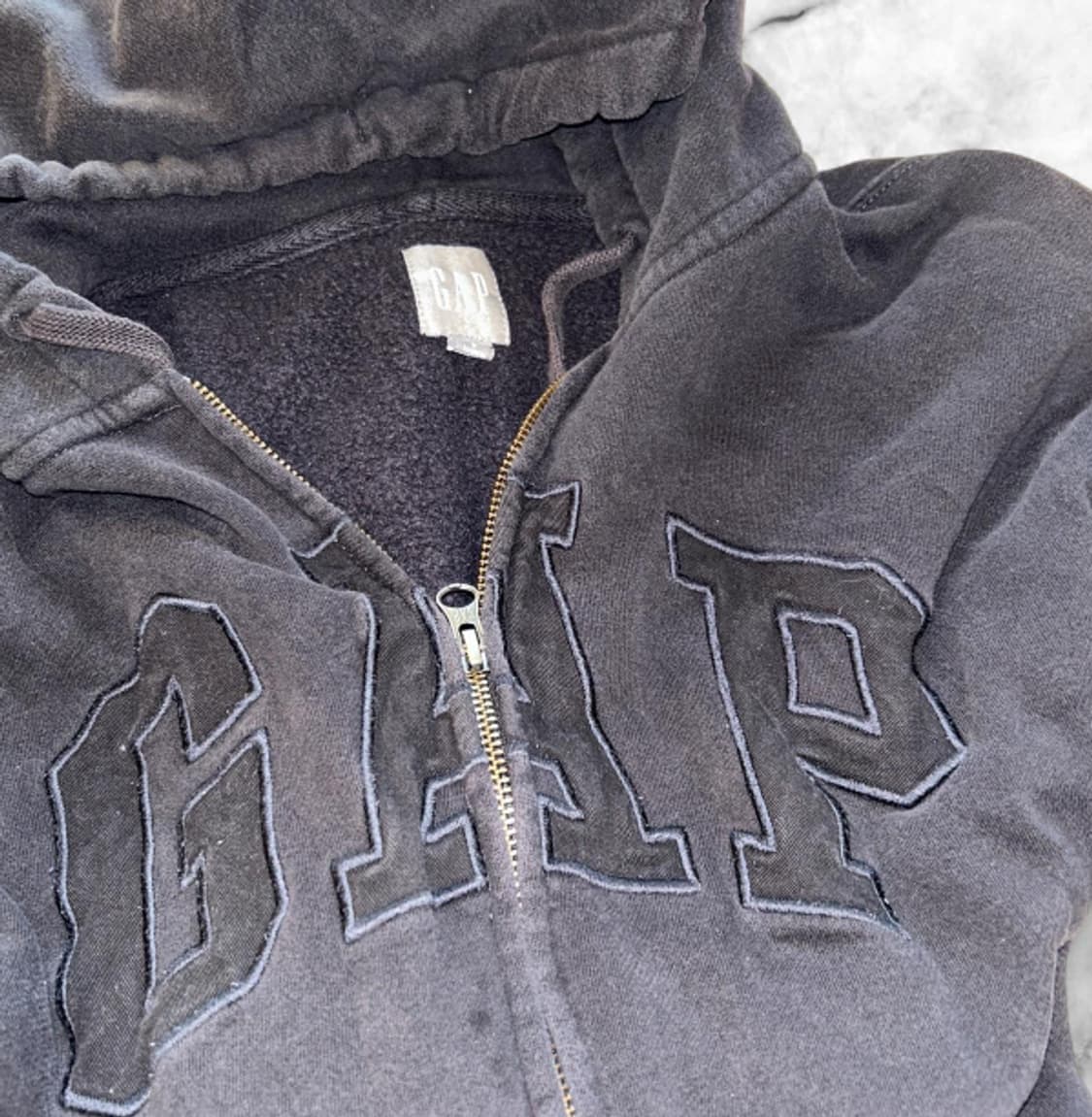 갭 여성용 블랙 앤 브라운 후디 상품이미지2