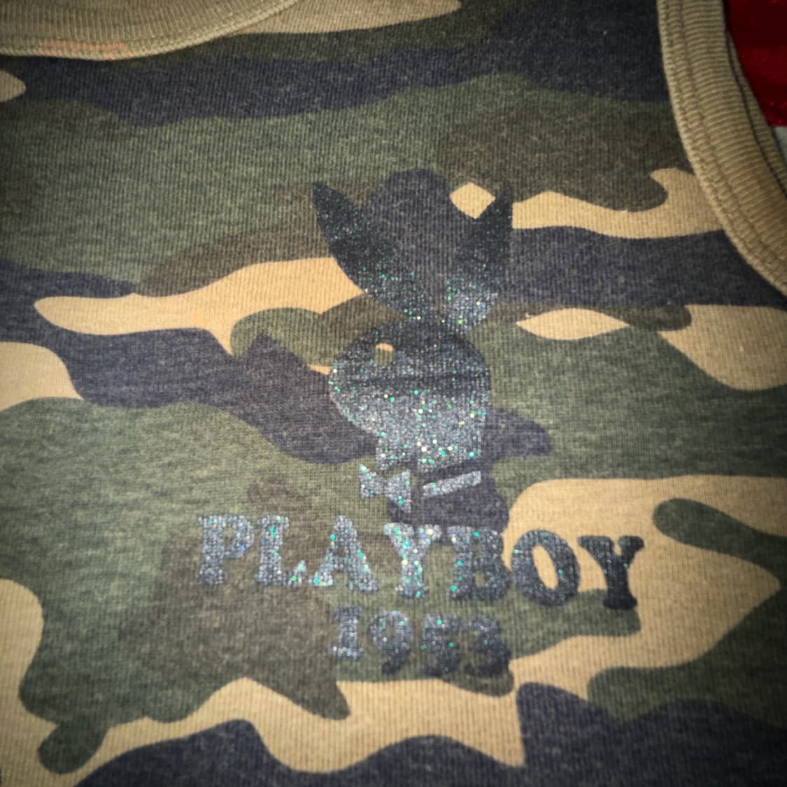 Playboy 밀리터리 카모 나시 상품이미지1