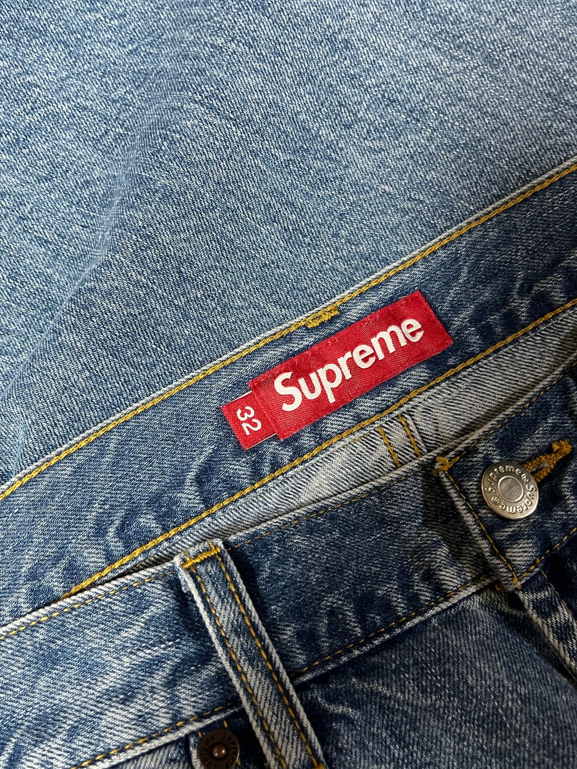 [새상품] 25FW 슈프림 배기 진 워시드 인디고 [32] 상품이미지5