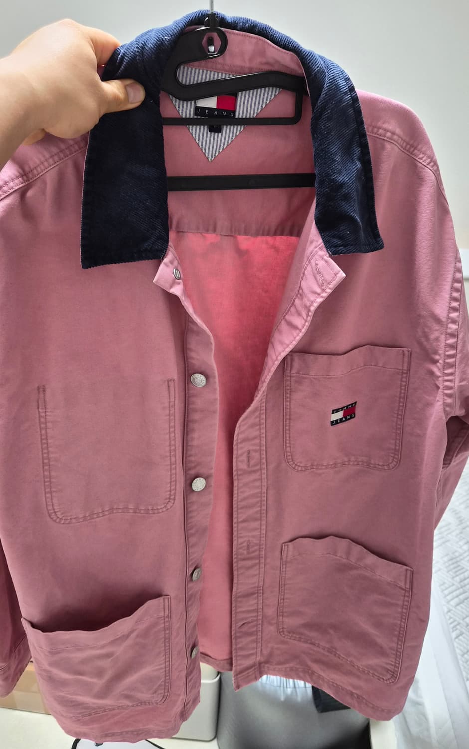 타미진스 캔버스 코듀로이 칼라 오버셔츠 자켓 상품이미지1