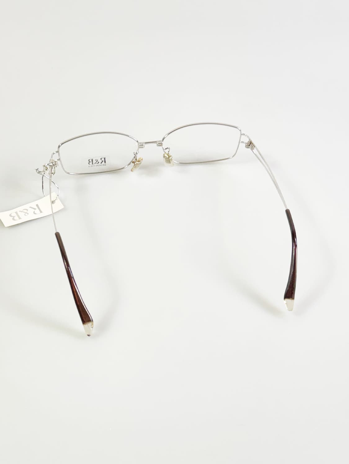 R&B EYEWEAR 실버 슬림 스퀘어 메탈 빈티지 안경 상품이미지5