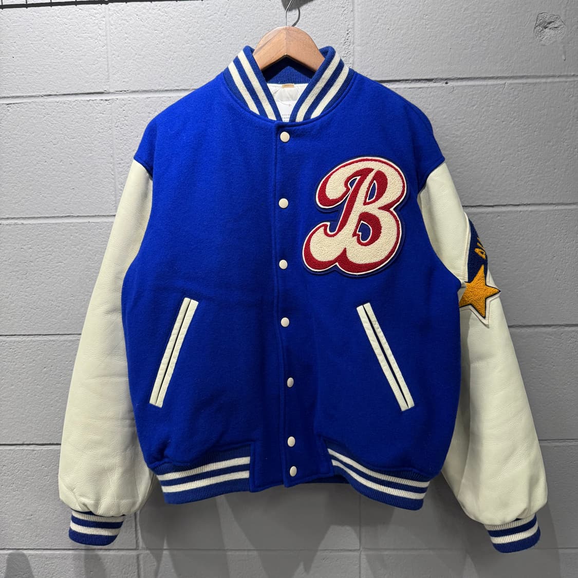 불독 성조기 바시티 자켓 블루 상품이미지2