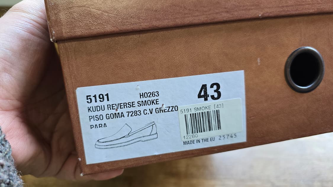 버윅 5191 스웨이드 로퍼 43  싸이즈 상품이미지7