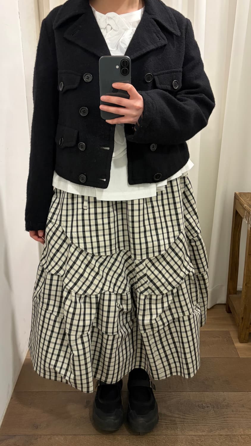 Sculpted Pocket Detail Double Jacket 상품이미지3