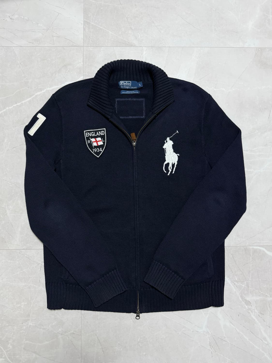 폴로 랄프로렌 빅포니 잉글랜드 니트집업 상품이미지1