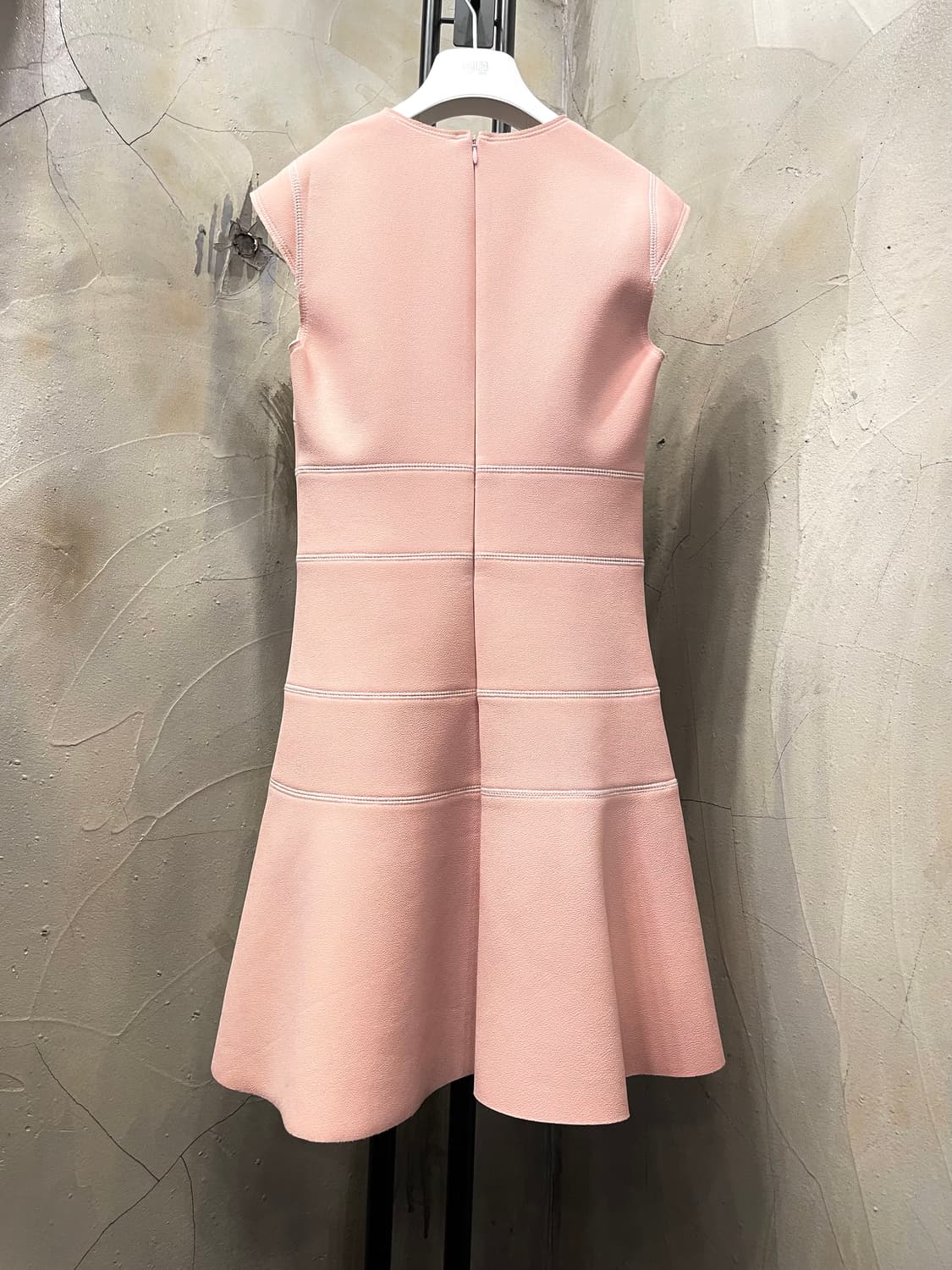 산드로 살구색 폴리 미니 원피스 55 상품이미지7