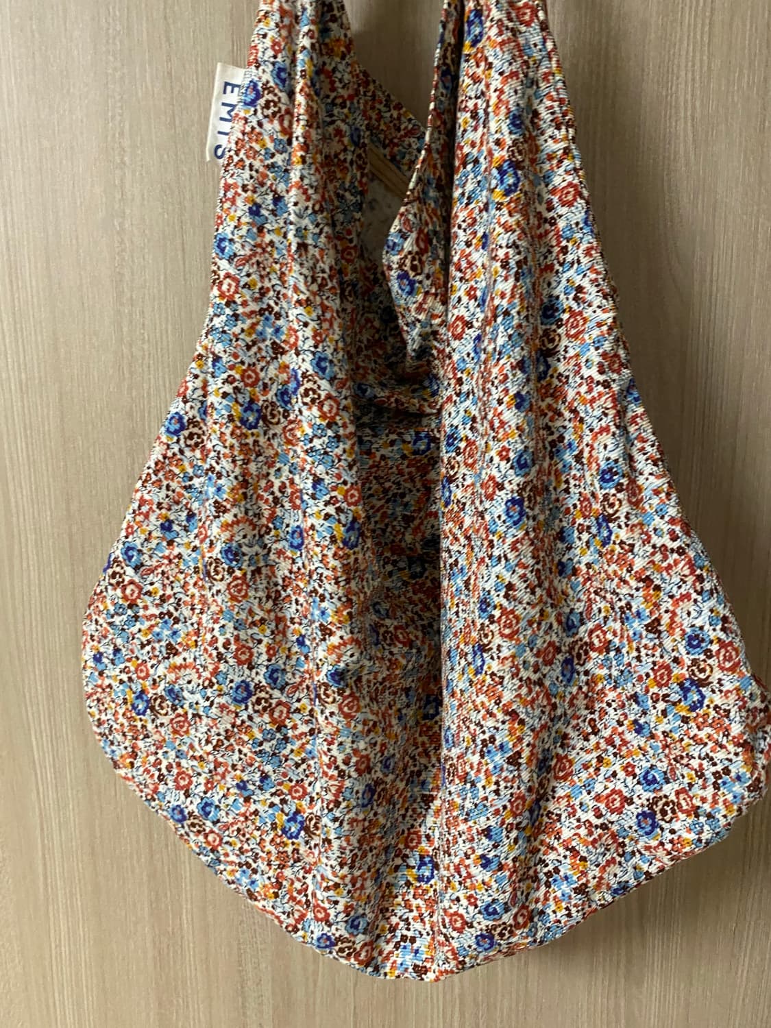 Emis 플라워 코듀로이 에코백 상품이미지3