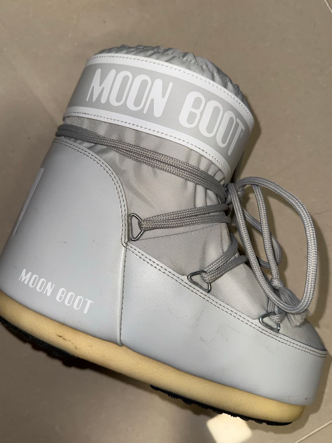 문부츠 아이콘 로우 나일론 부츠 그레이(36-38) 상품이미지2