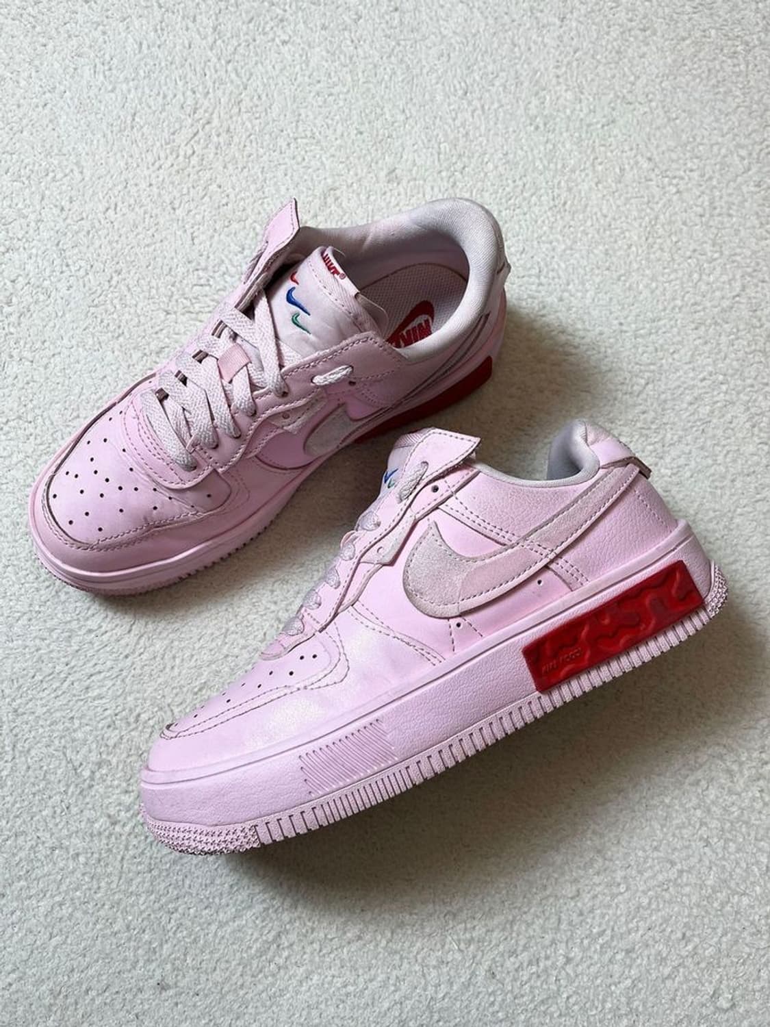 나이키 에어 포스 1 폰탄카 핑크 폼 스니커즈 A1786 상품이미지1