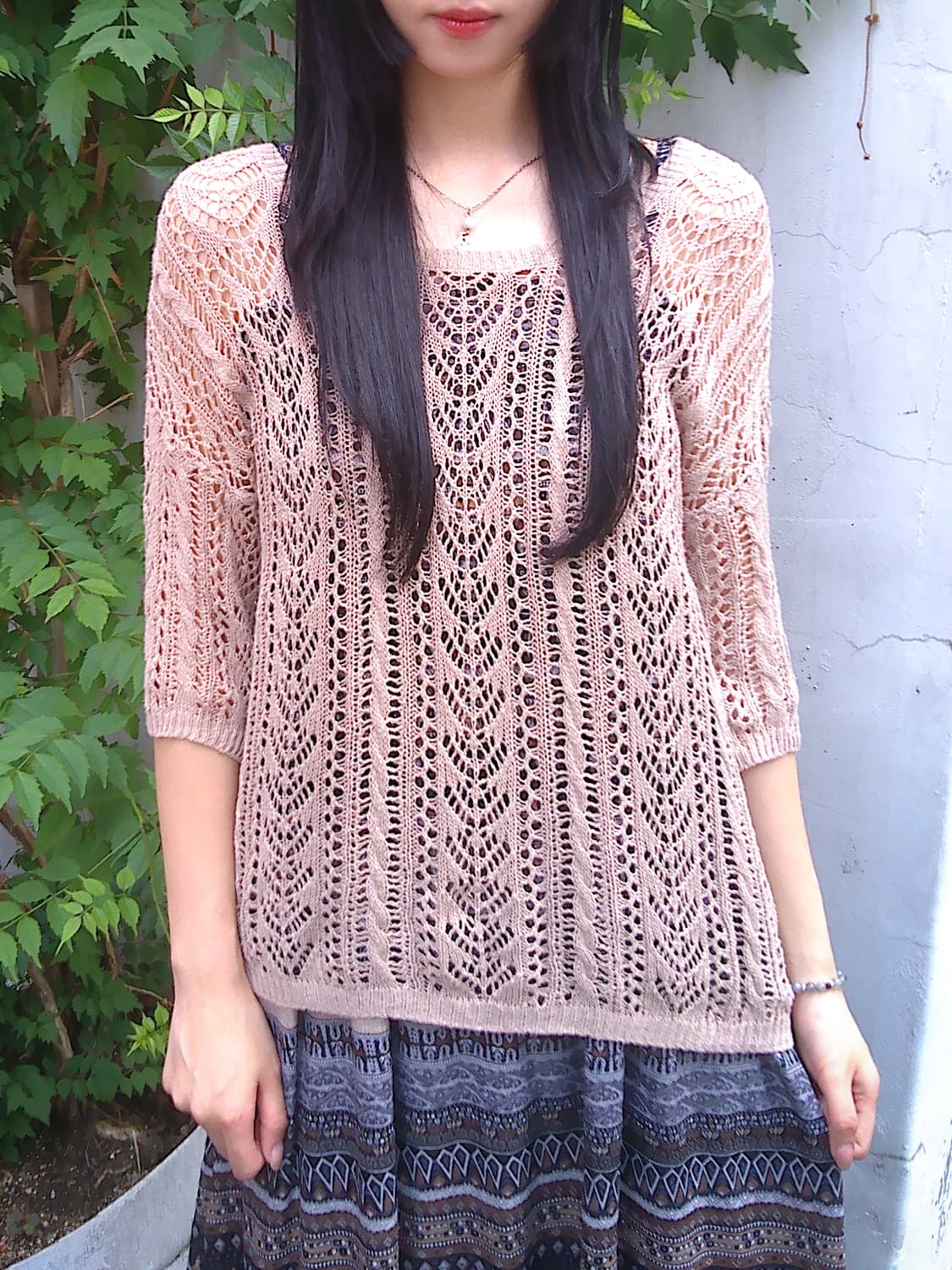 Loose Punching Knit(Beige) 상품이미지7
