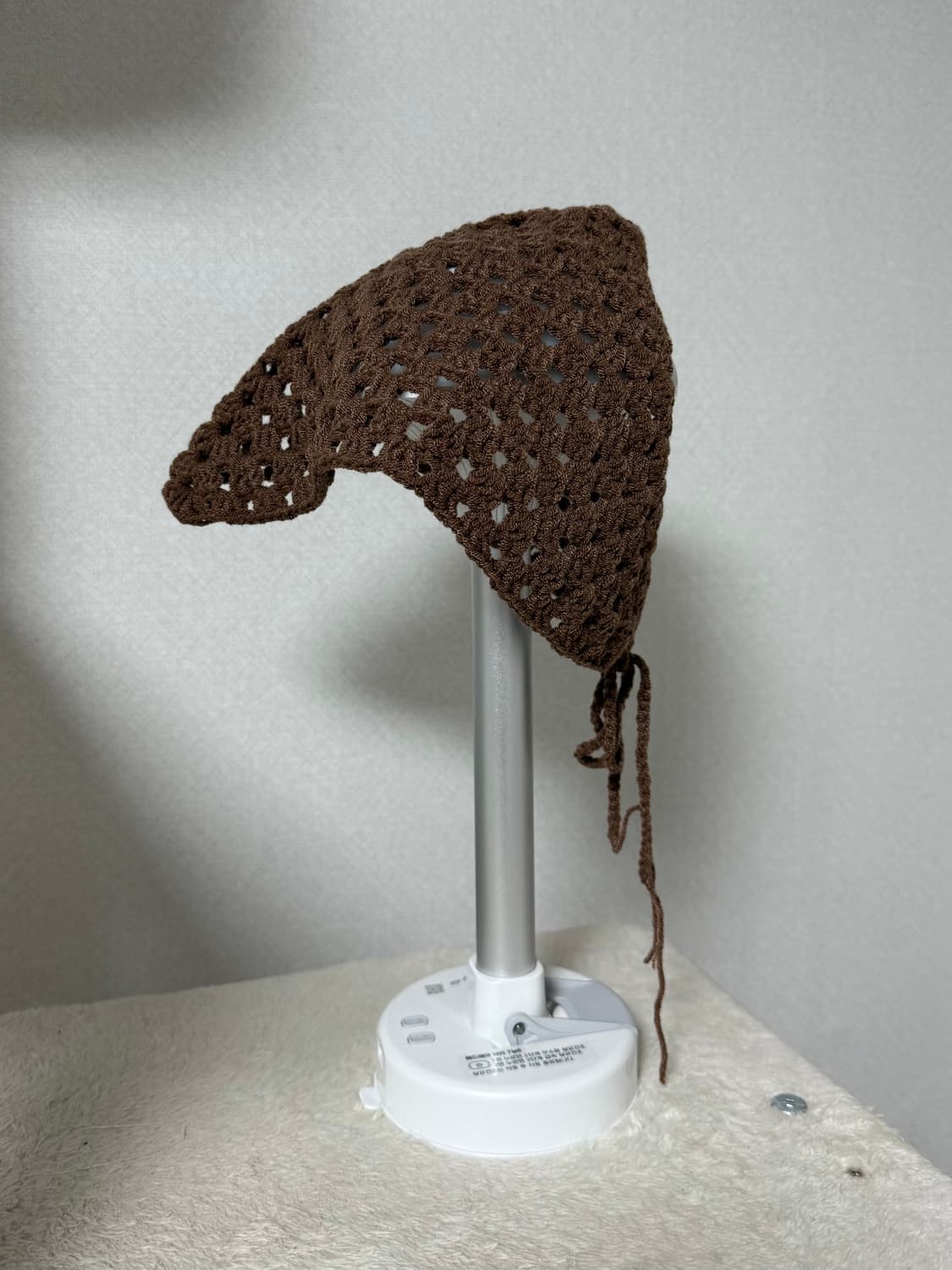 브라운 와플 헤어커치프(두건) 상품이미지1