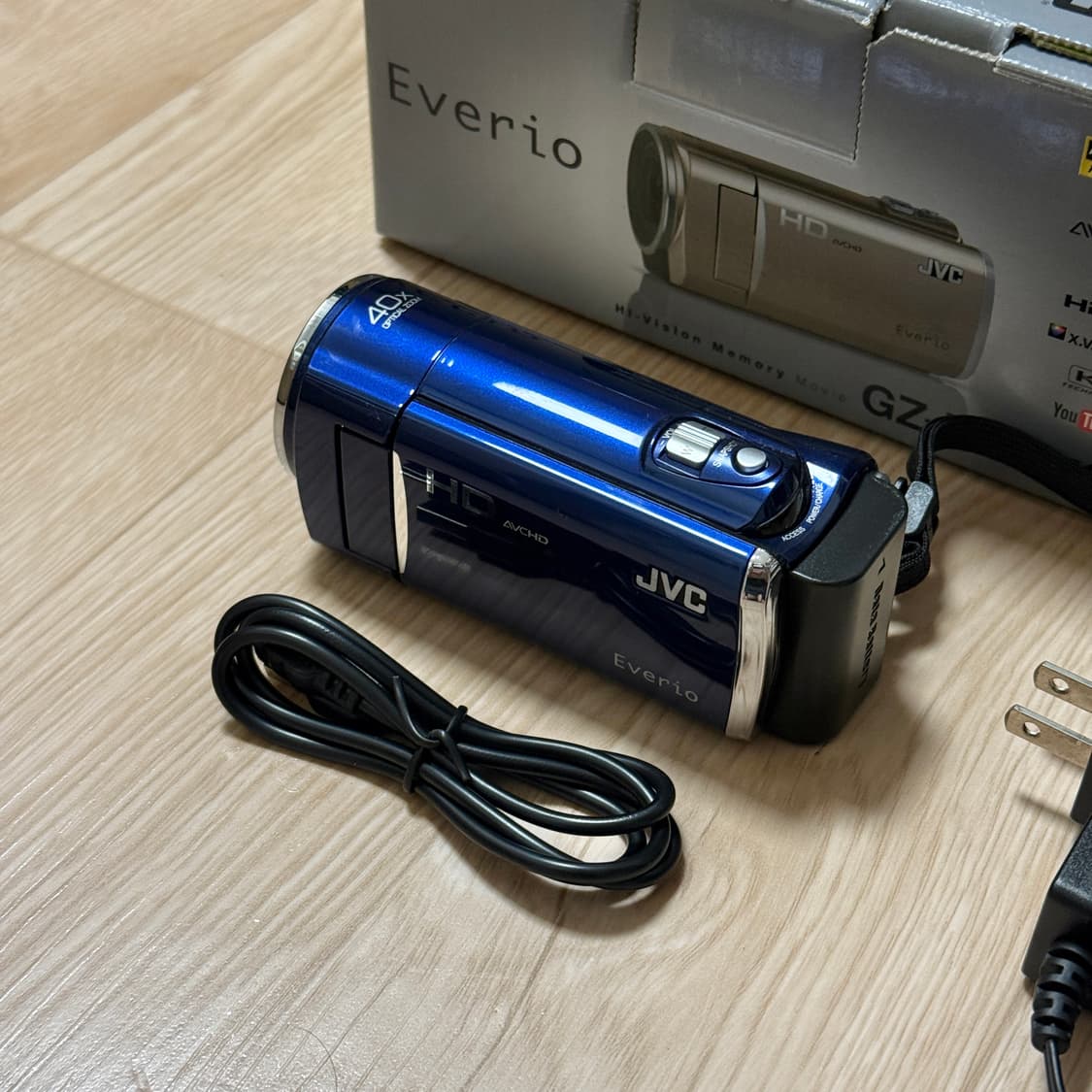 풀박스 JVC GZ-HM670 캠코더 블루 빈티지캠코더 디카 카리나캠코더 상품이미지1