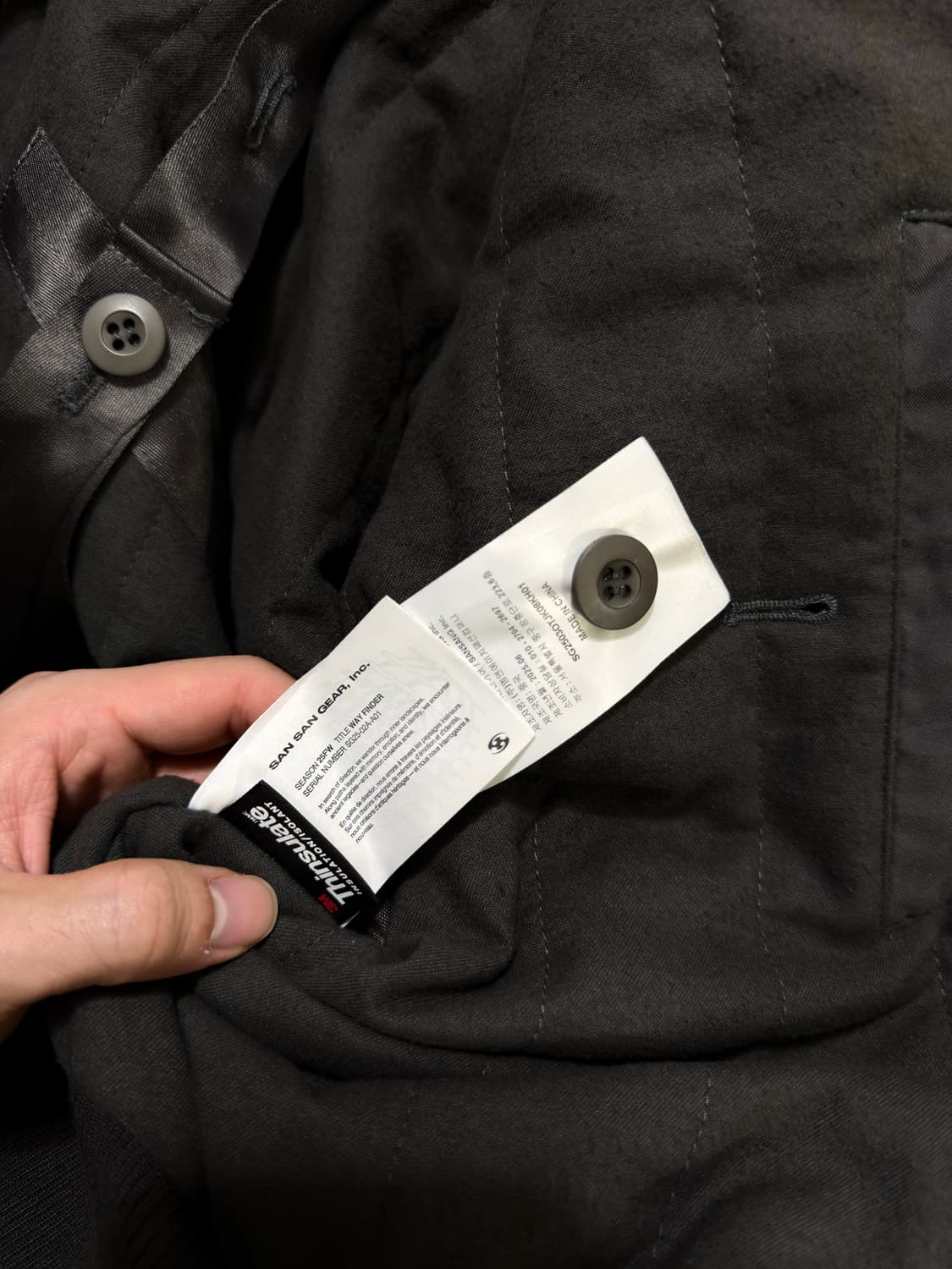 [1] 산산기어 봄버 자켓 카키 상품이미지4