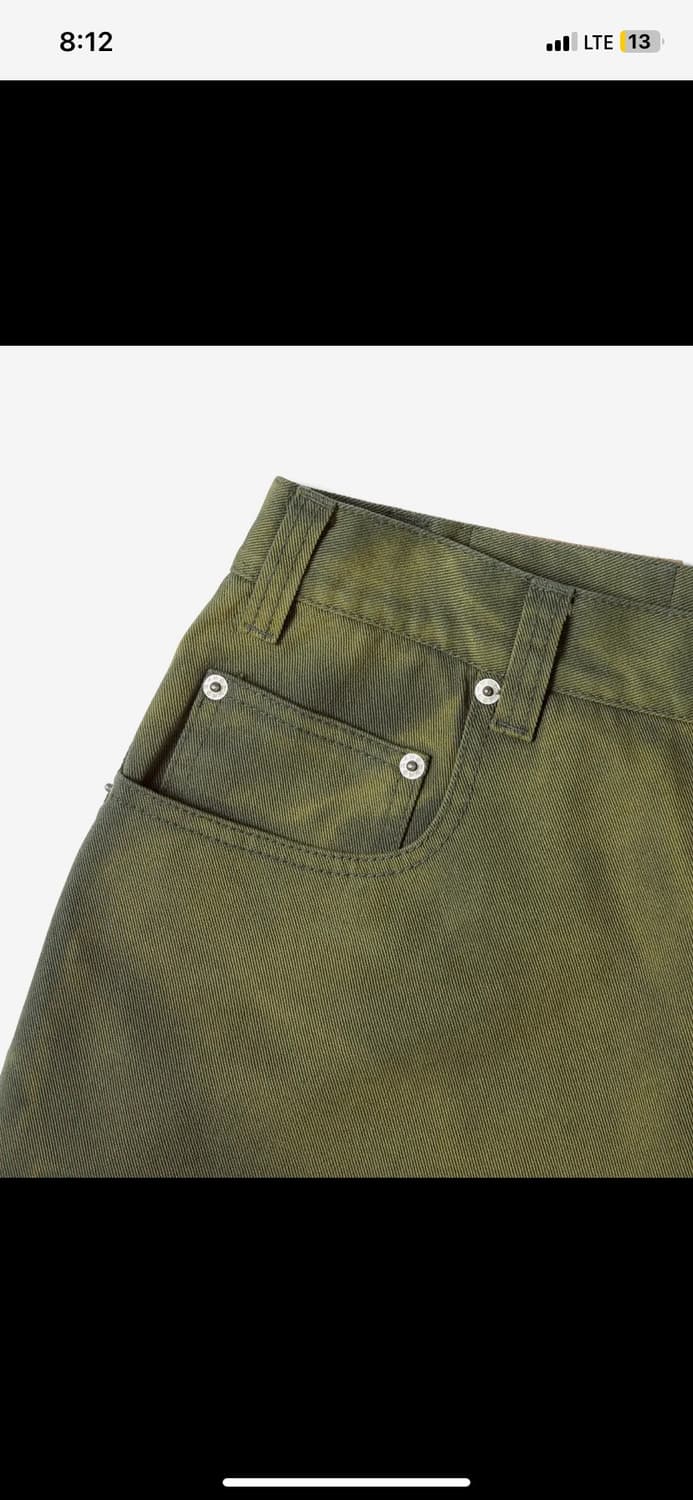 디스이즈네버댓 페이디드 데님 팬츠 올리브 상품이미지2