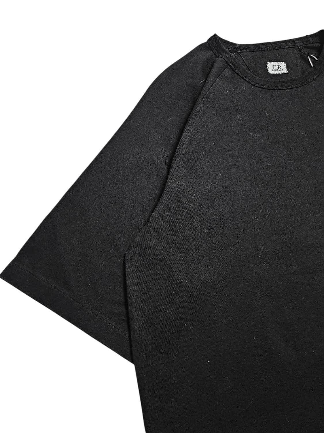 Cp컴퍼니 렌즈 와펜 헤비 코튼 반팔티 블랙 상품이미지6