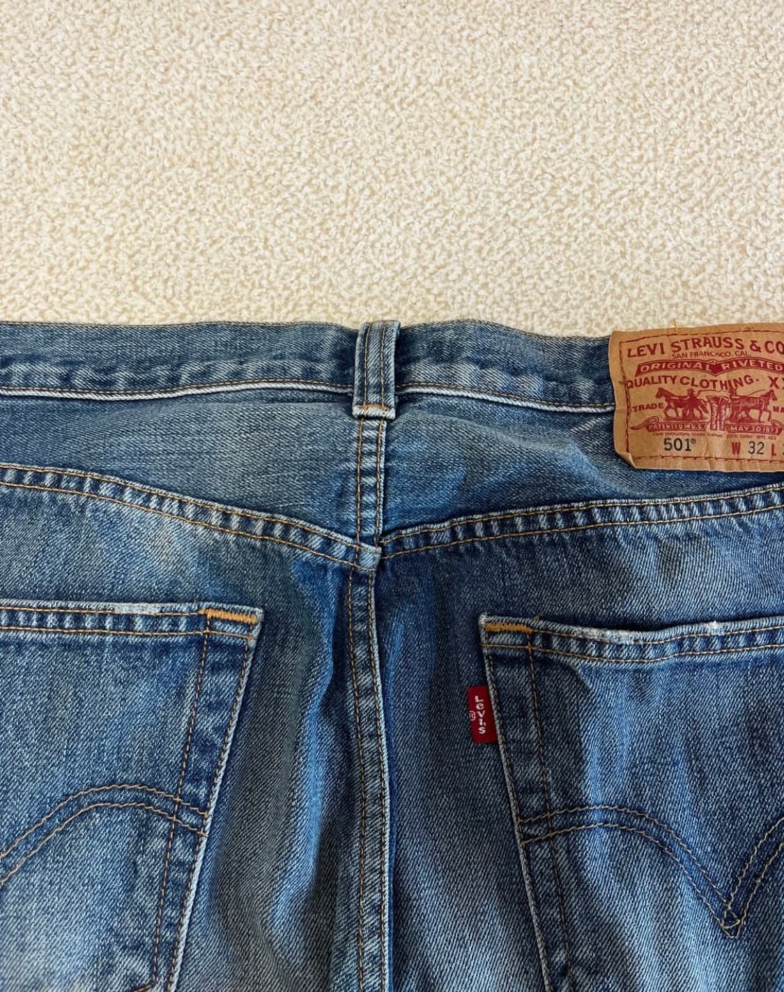 리바이스 501 오리지널 스트레이트 데님 32x32 상품이미지5