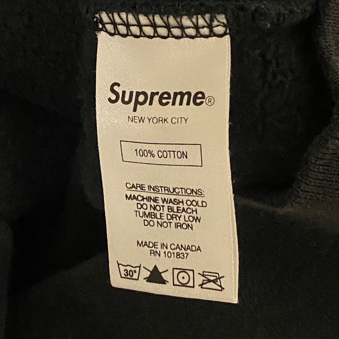 슈프림 로고 후드집업 M 상품이미지7