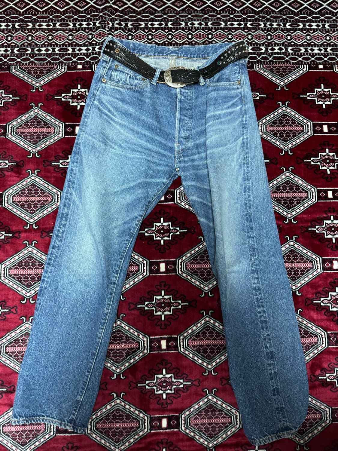 (w32) 웨어하우스 1101 2nd 워싱데님 상품이미지1