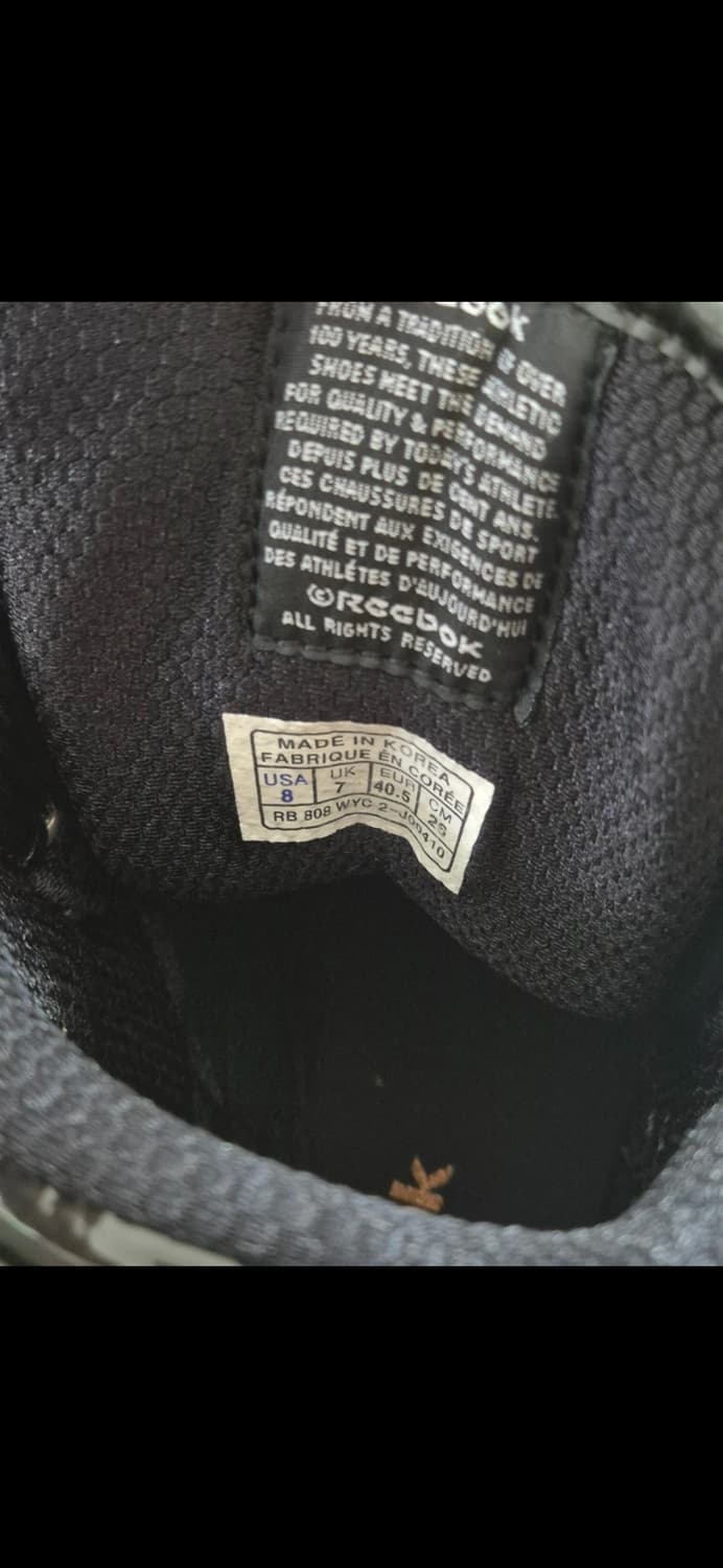 리복 준지 애나멜 하이탑 스니커즈 블랙 260 상품이미지4