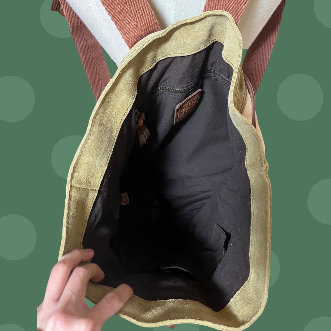 유목민소녀 모리걸 히피 레더 스트링 백팩 상품이미지8