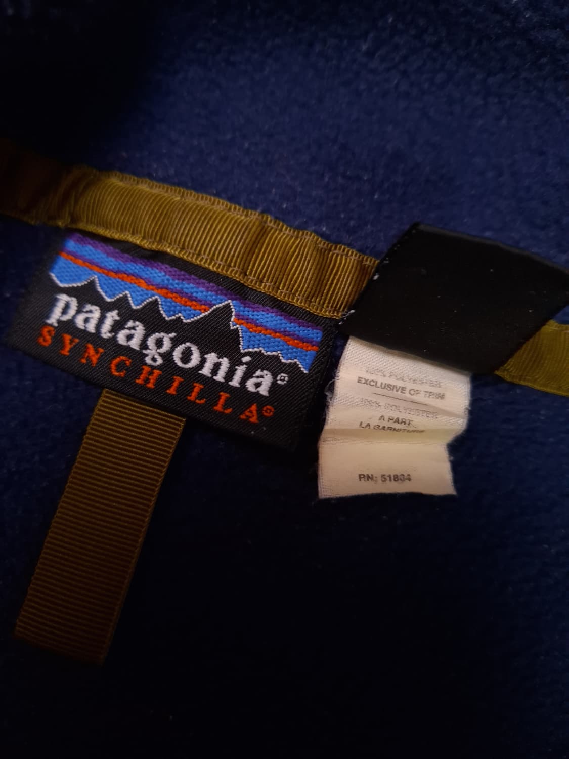 오리지날 90's 파타고니아 신칠라 스냅티 플리스 풀오버 상품이미지6
