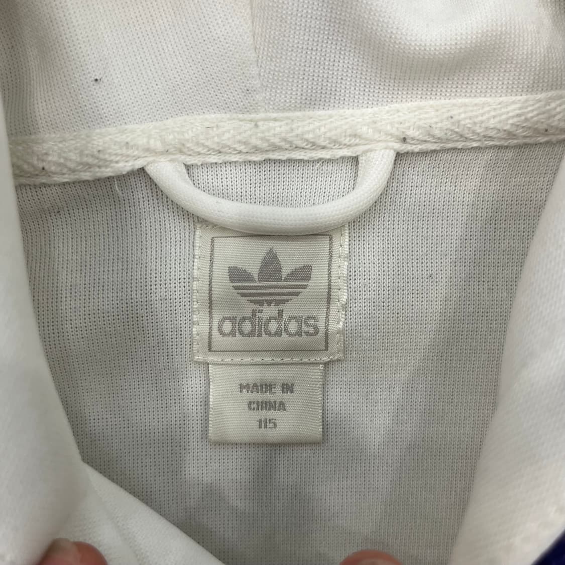 115 아디다스 대장 화이트 퍼플 파이어버드 후드 트랙탑 상품이미지5