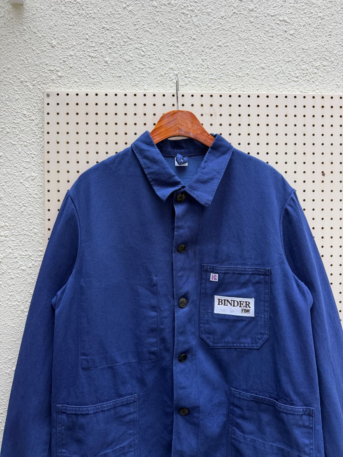 80s GERMAN BLUE DENIM UTILITY 데님 프렌치워크자켓 상품이미지3