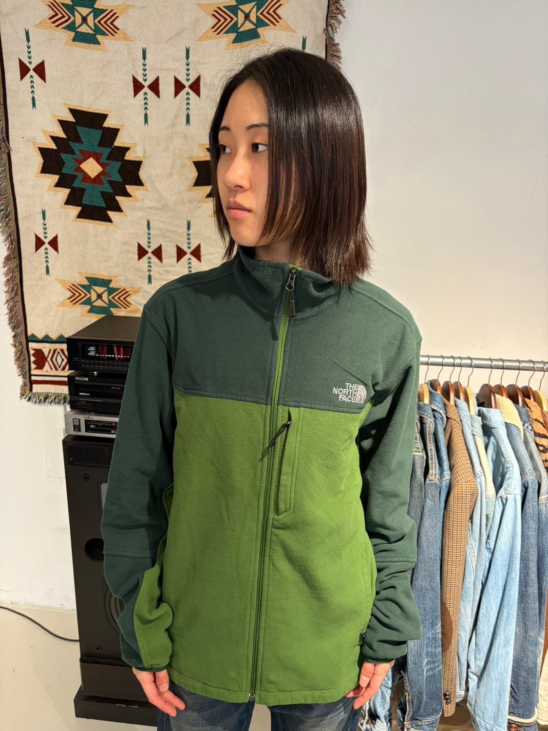 The North Face 투톤 배색 플리스 상품이미지1