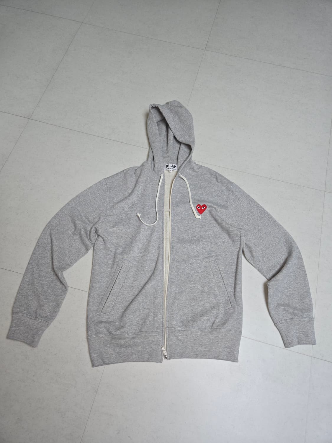 꼼데가르송 하트 후드집업 AZ-T168(그레이 / L )  상품이미지1