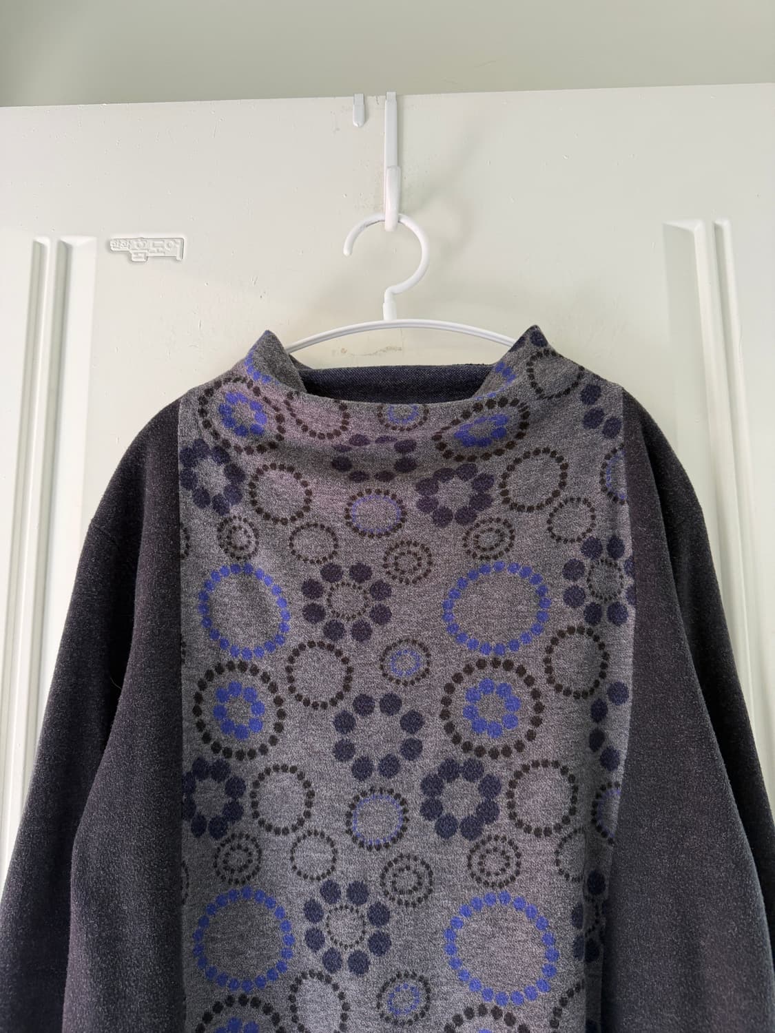 일본빈티지 타원 패턴 롱슬리브 상품이미지6