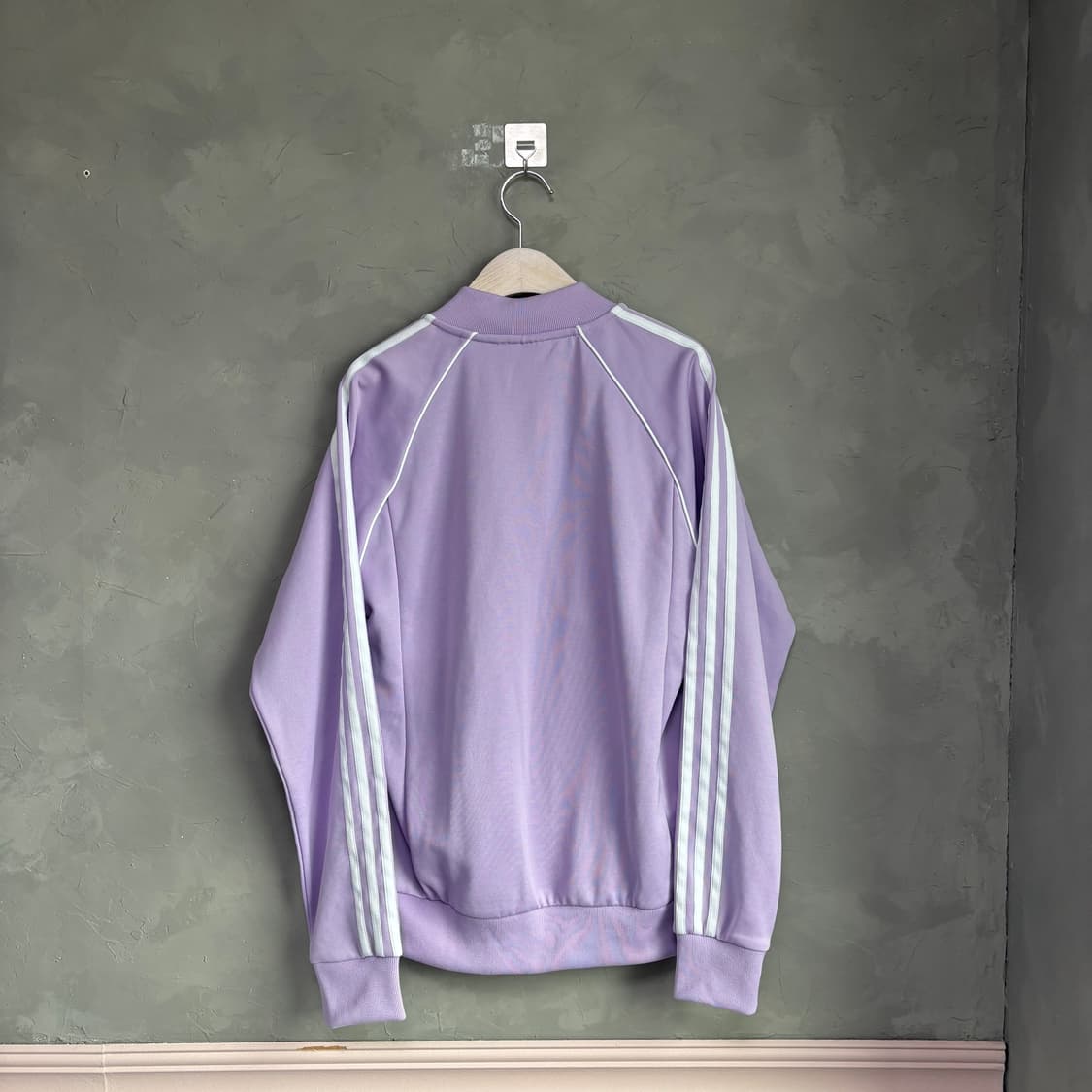 아디다스 신형 슈퍼스타 져지 트랙탑 연보라 상품이미지4