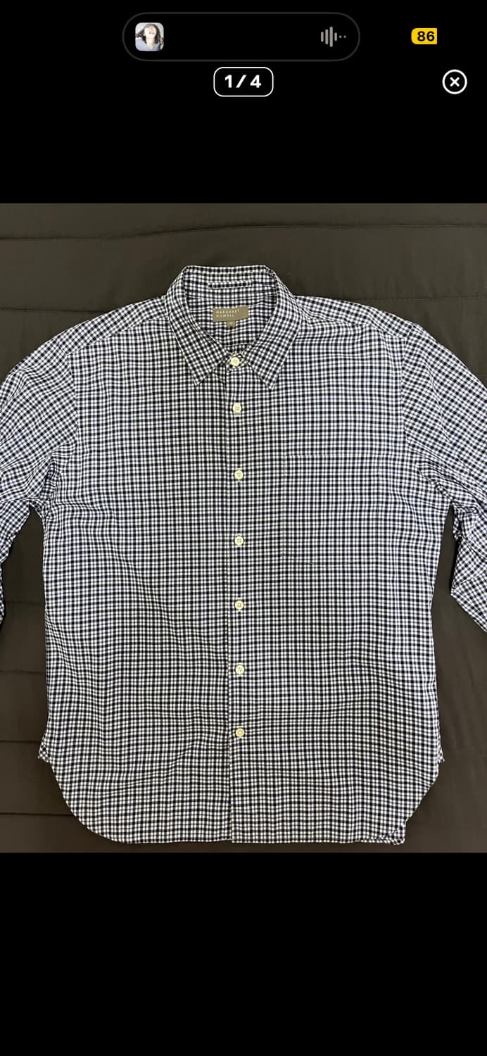 마가렛 호웰 체크셔츠 M 상품이미지1