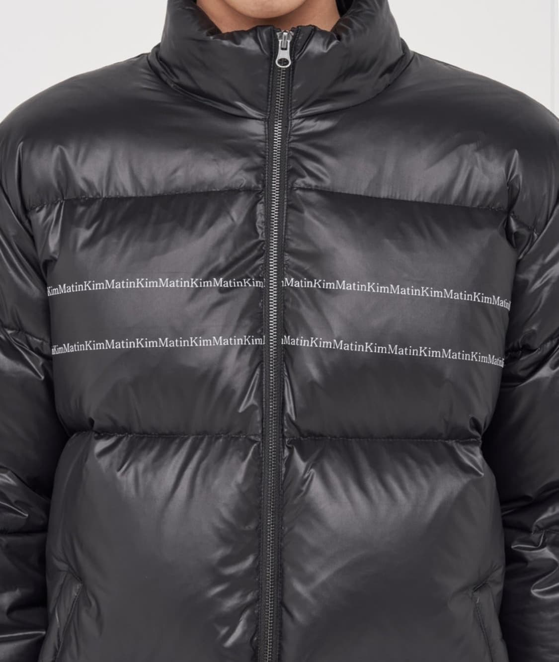 마뗑킴 패딩 s 마뗑킴 글로시 패딩 블랙 상품이미지3