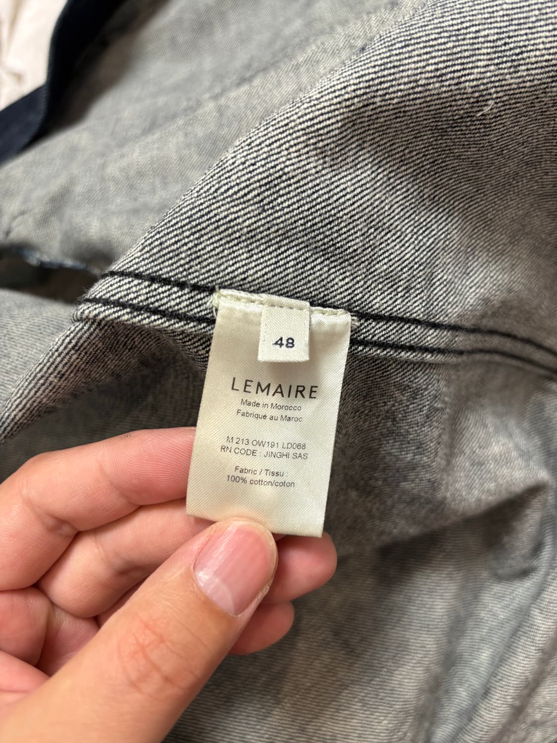 르메르 오버 데님 셔츠 48 팝니다 상품이미지3