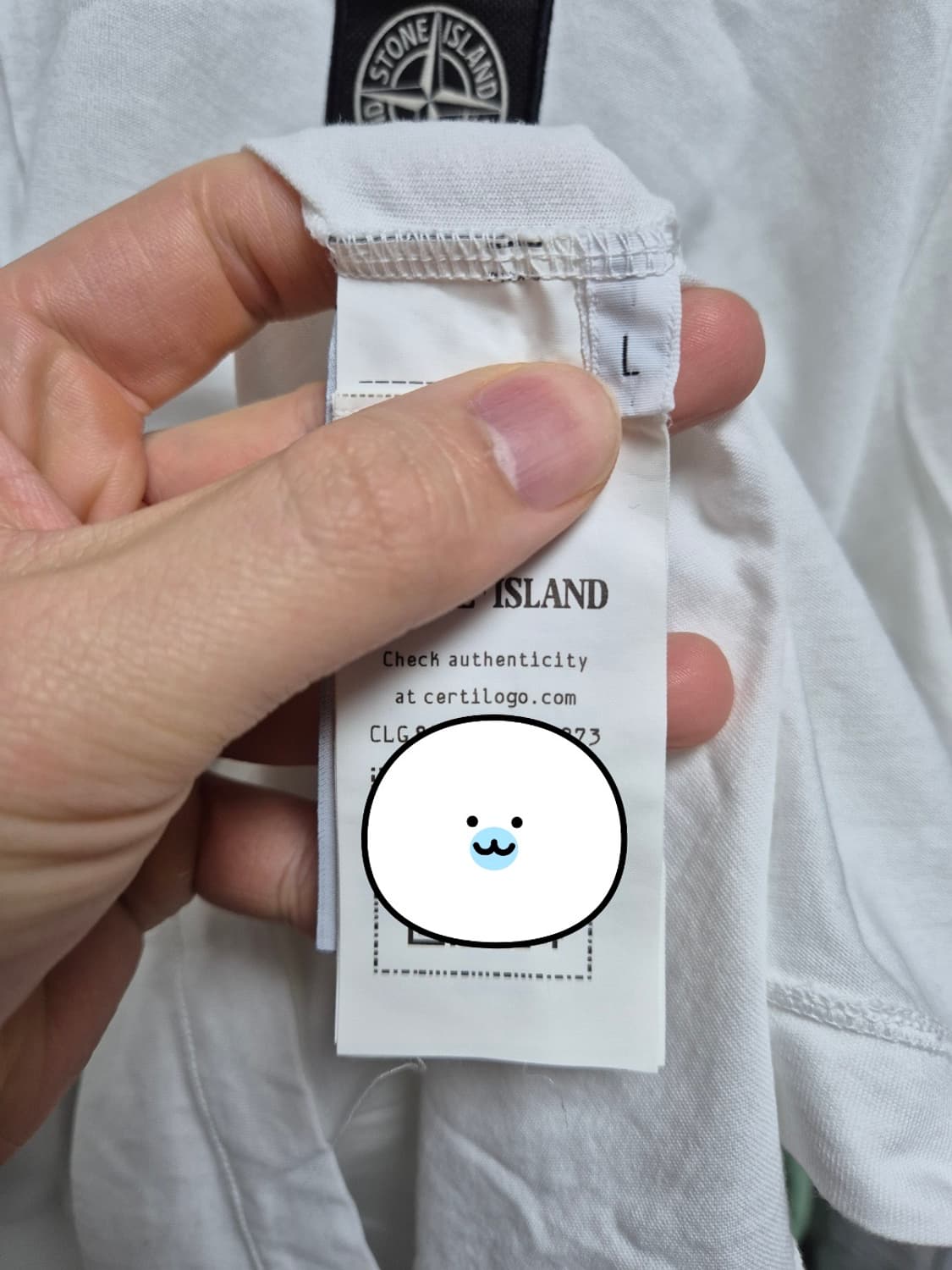 새상품컨디션 100-L 스톤아일랜드 반팔티 상품이미지7