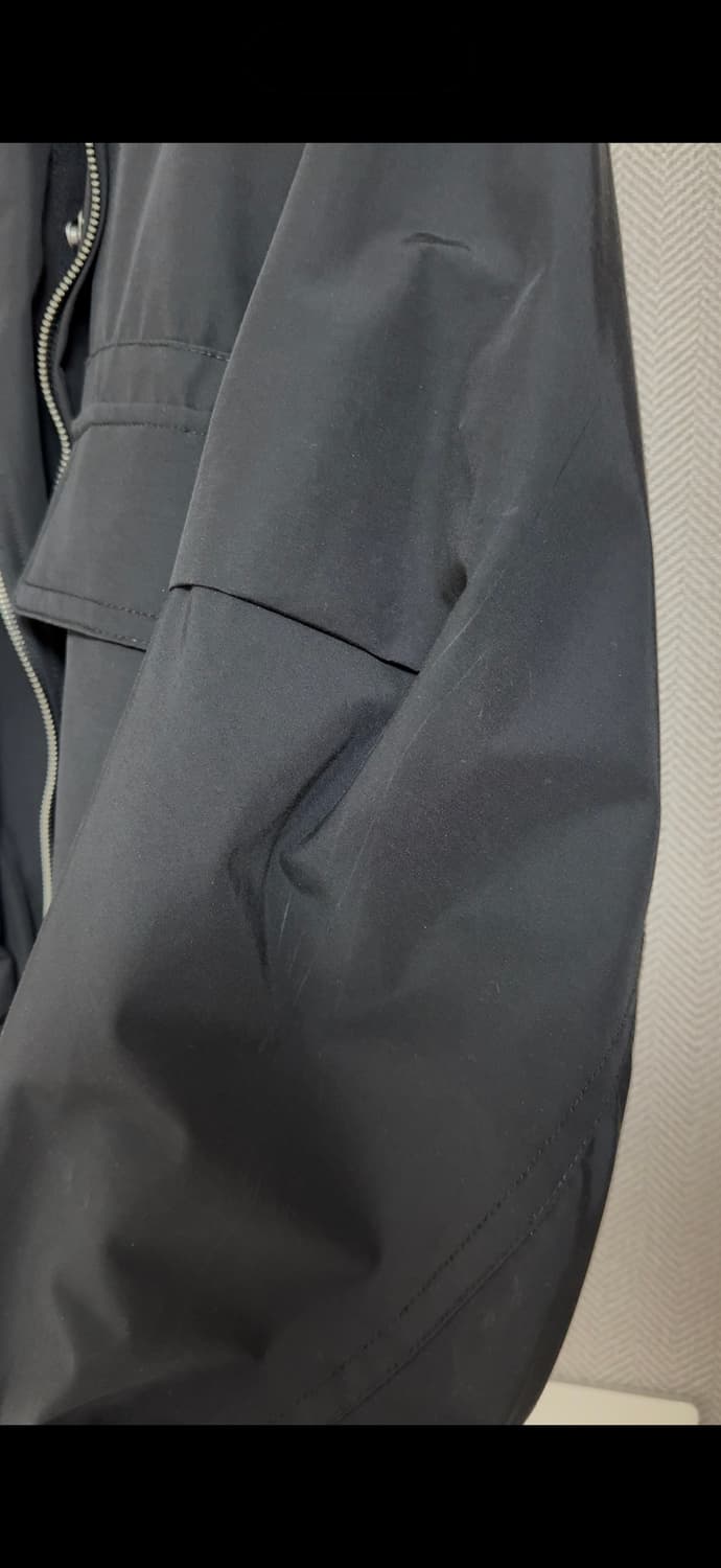 (46) 송지오옴므 코쿤 더블 레이어드 후드 마원 점퍼 블랙 상품이미지5