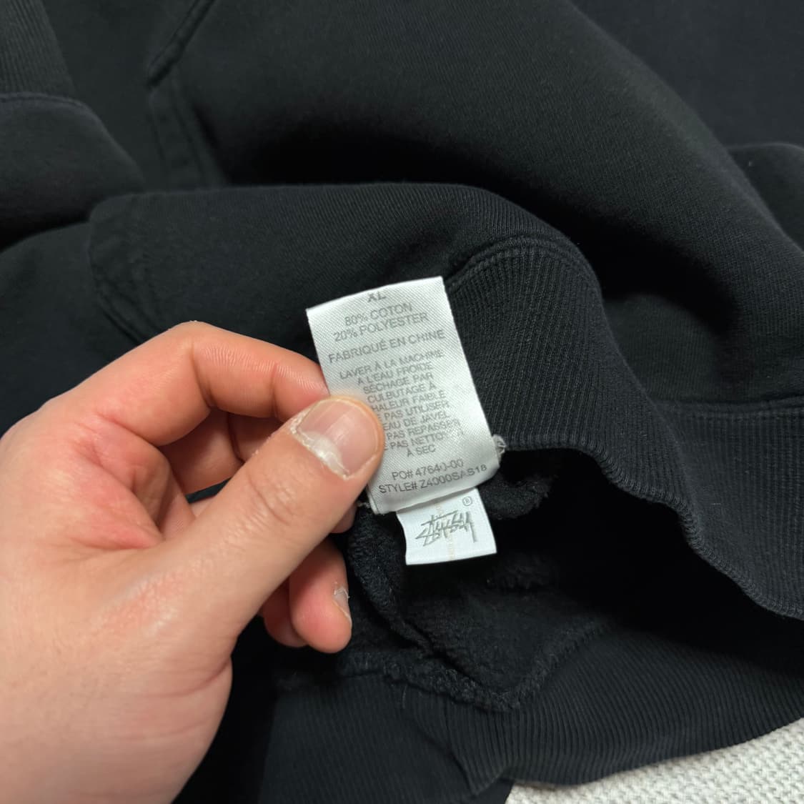 스투시 오사카 블랙 후드티 상품이미지6