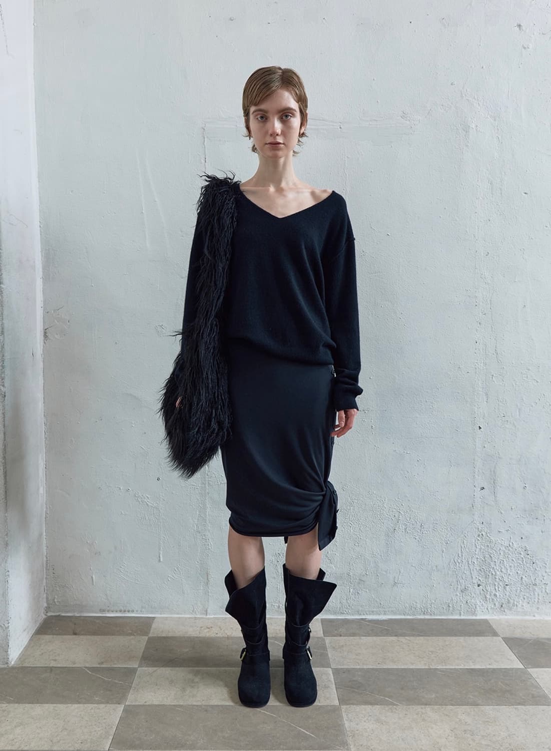 inside out v neck sweater 상품이미지2