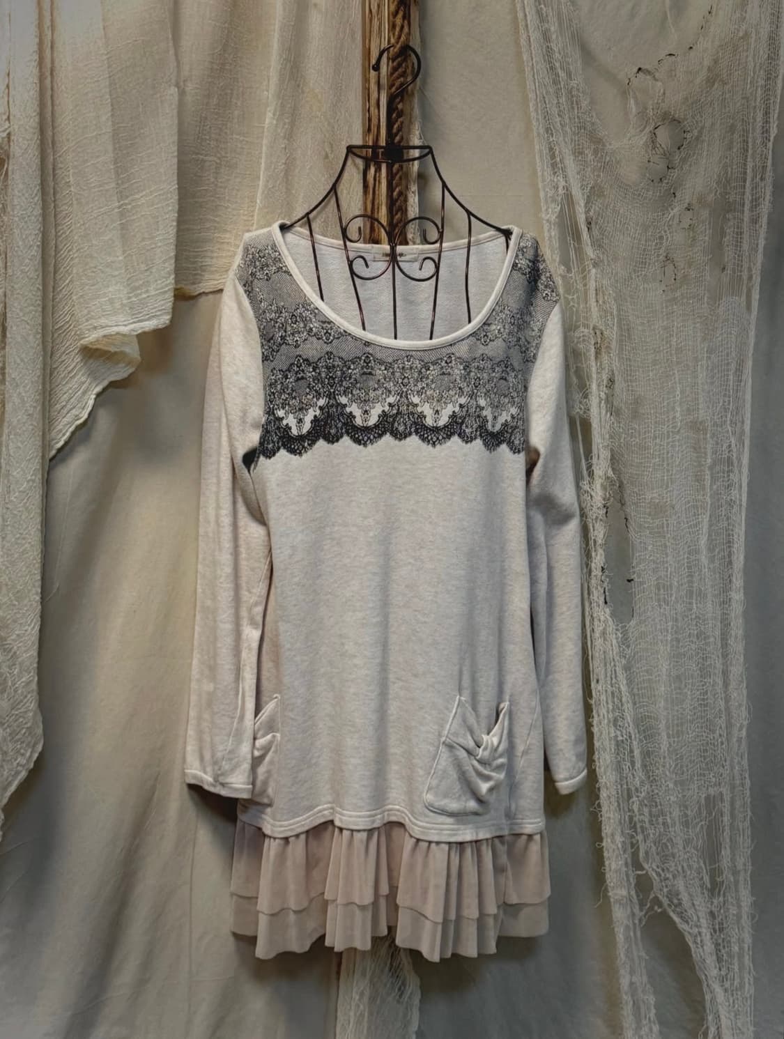 SLY Soft White Fur Layered Set 상품이미지5