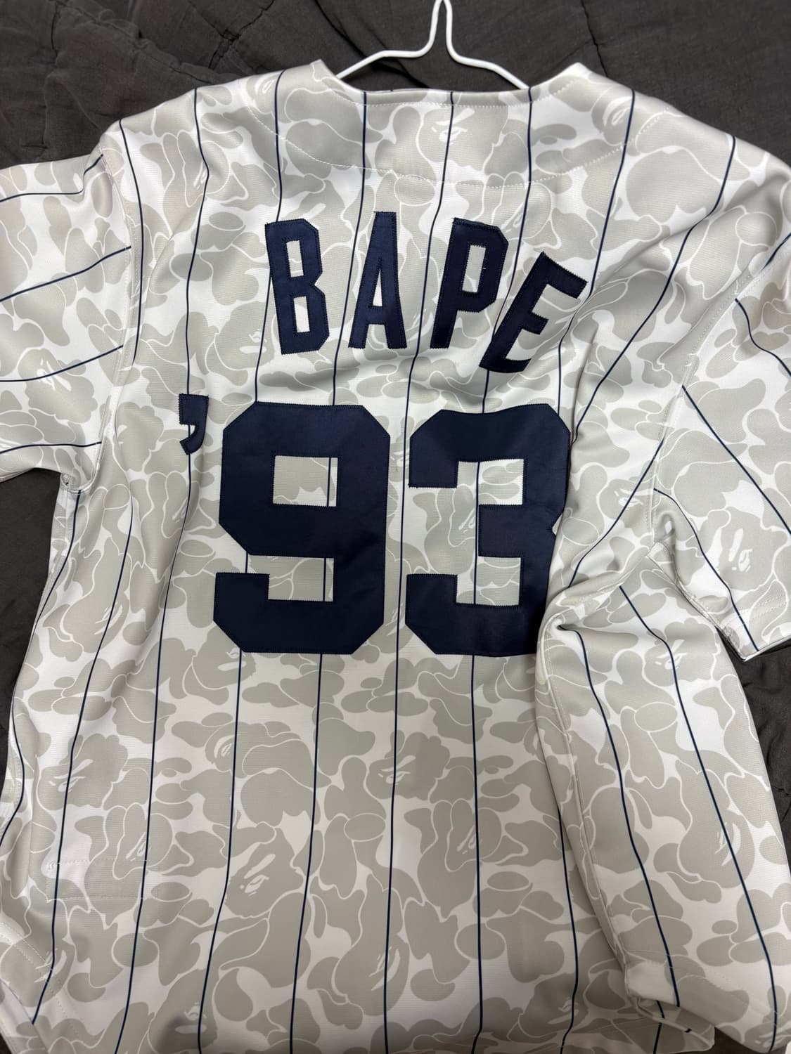 베이프 x mitchell & ness 야구 셔츠 상품이미지2